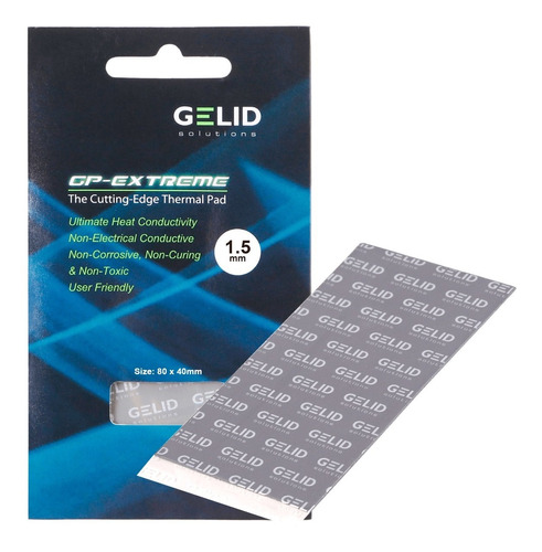 Thermal Pad Gelid Gp-extreme 80mmx40mmx1.5mm Ps3 Ps4 E Gpu