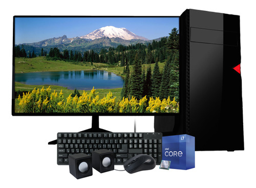 Equipo Pc Core I7 8gb 240ssd Wifi Windows10 + Monitor Led 19