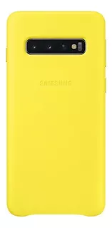 Case Samsung Leather Cover Para Galaxy S10 Normal Yellow