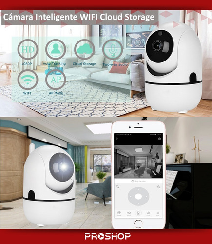 Camara De Seguridad Wifi Ip Inalambrica Full Hd P2p Celular!