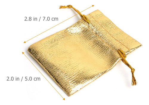 100 Bolsas De Regalo Pequeñas Con Cordón Para Regalos Para F