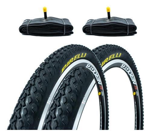 Par Pneus Pirelli Scorpion Mb2 26x2.00 + Câmaras Bico Grosso