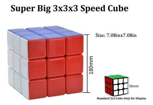 Cubo Gigante De Velocidad 3x3, Juguete De Rompecabezas De Cu