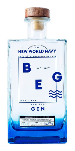 Gin New World Navy Beg 750ml