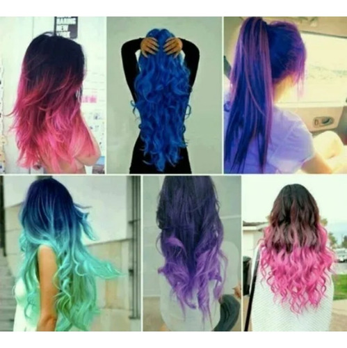 12 Pintura Tinte Temporal Para El Cabello Incluido Tono