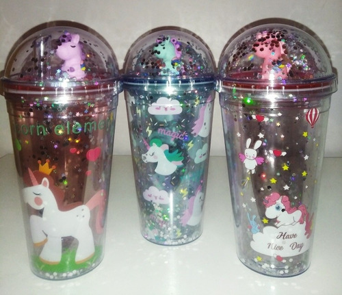 Vasos Plásticos Grandes De Unicornio