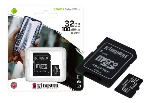 Cartao De Memória Micro Sd 32gb Classe 10 100mb/s Kingston