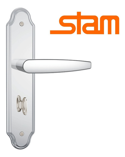 Fechadura Para Banheiro / Wc Stam 823/33 Espelho Inox 40mm