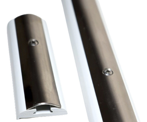 Amostra De Verdugo E Base Friso Borracha, Pvc E Inox
