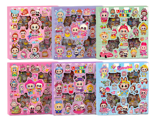 96 Pegatinas De Dibujos Animados Aleatorias De Labubu Para N