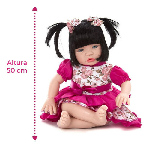 Imagem 2 de 9 de Boneca Bebê Reborn Baby Kiss Barata Promoção