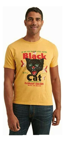 Lucky Brand Camiseta De Manga Corta Para Hombre, Cuello Color Diente de león//Check It Out