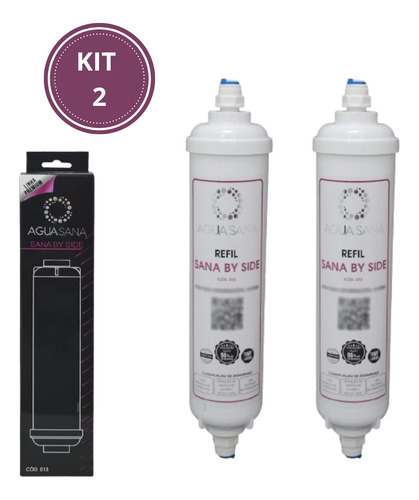Kit 2 Refil Compatível Side By Side Polar Wp1000 Wp2000