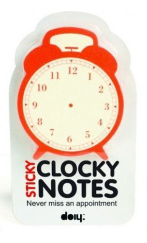 Block De Notas Sticky Clocky Notes Marca Doiy - Con 100 Un