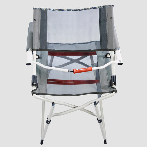 Quechua Comfort Silla De Camping Plegable Transportable Color Gris