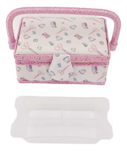 Kit De Costura Portátil, Cesta De Bordado, Organizador De Te