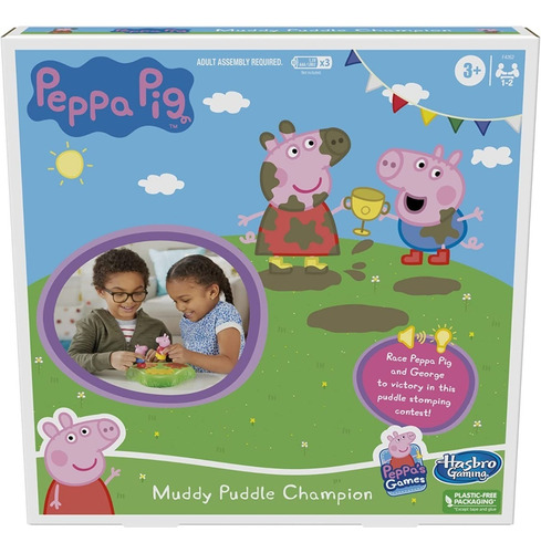 Imagen 8 de 8 de Juego De Mesa Preescolar Peppa Pig Muddy Puddle Champion