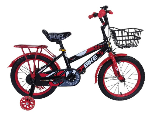 Bicicleta Aro 12 Negro - Rojo Cfbike