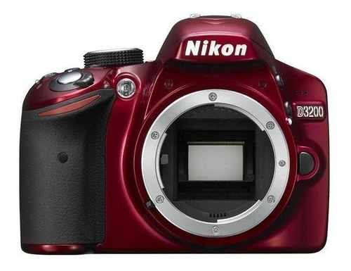  Nikon Professional D3200 DSLR color  rojo