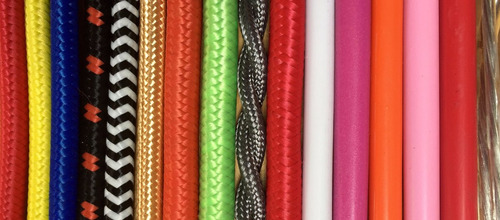Imagen 2 de 3 de Cable Textil Dos Polos Color A Elegir Calibre 20