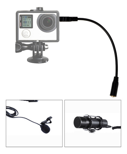 Mini Usb A 3.5 Mm Micrófono Jack Tr Audio Adapter
