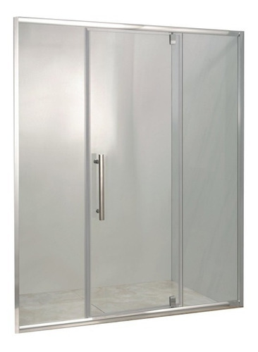 Mampara D/suelo 3 Hojas Movil Cromo 160cm Malta Gorena Agua