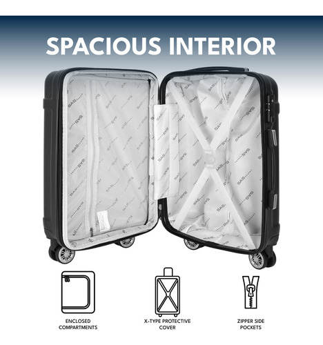SAS Travel 40.1000.4 Plateado 74 cm x 29 cm x 47 cm