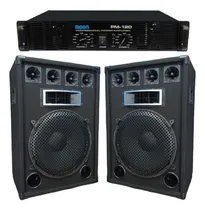 Comprar Combo Dj Profesional 2 Bafles 15 3 Vias 1400w + Potencia700w