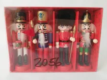 Comprar Set 4 Figuras Navideñas Soldados Cascanueces -2056