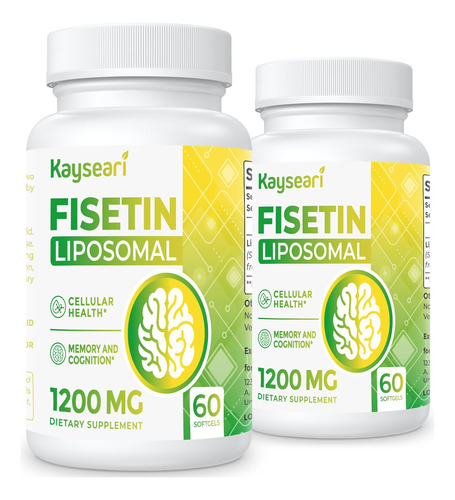 Fisetin 1200mg Fisetin Liposomal Suplementos 98% Pure Fiseti