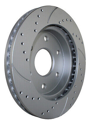 Front Brake Kit 305mm Drilled Rotors Trw Metallic Pads F Lld