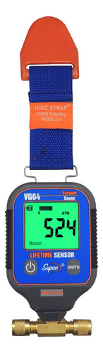 Supco Vg64 Medidor De Vacio Digital, 0 A 12000  (0 A 1,600 