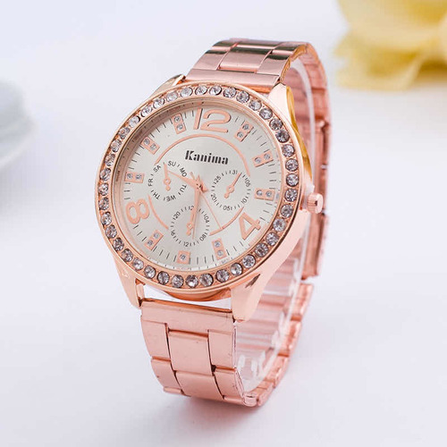 Reloj Para Mujer Moderno De Acero Inoxidable