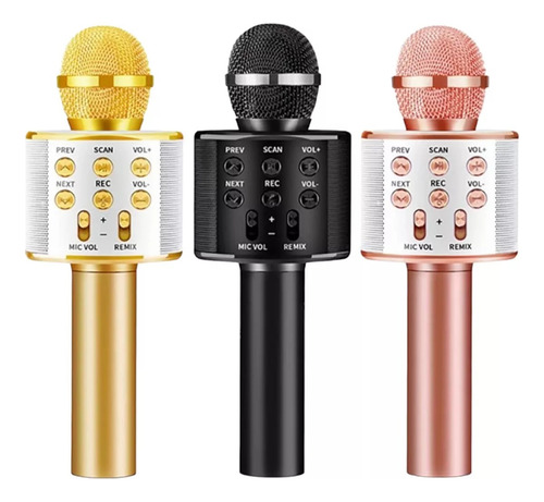 Micrófono Inalámbrico Bluetooth Altavoz Hifi Karaoke Recarga