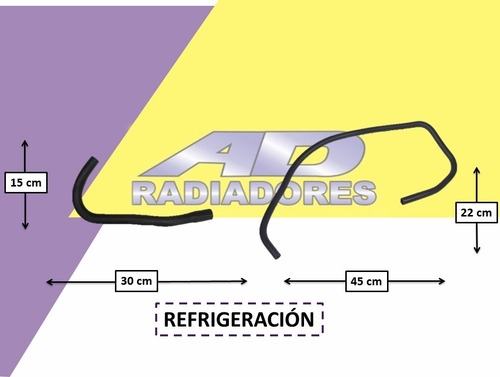 Kit Mangueras Agua Ford Fiesta 1.6 Rocam C/abrazaderas