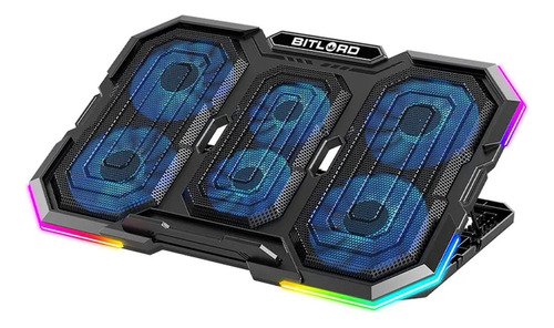 Base Cooler 6 Ventiladores Enfriador Notebook Rgb Bitlord