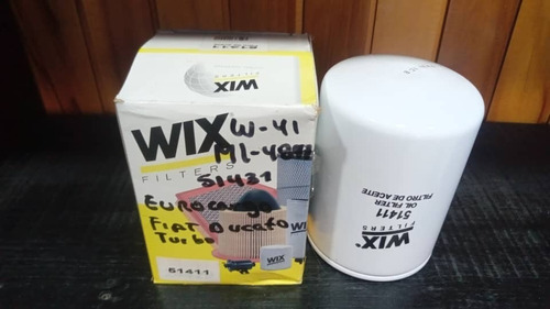 Filtro Aceite Wix 51411, Fiat Ducato 2.8 Turbo, 103cv, Diese