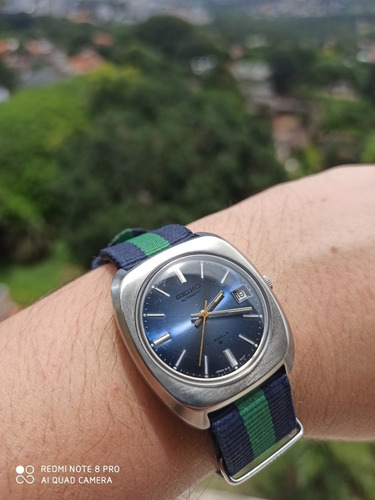 Único Seiko 6118-7010 Upgrade Máquina 21 Rubis Fab. 07/75