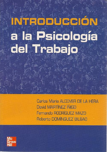 Libro Introducción A La Psicología Del Trabajo De Carlos Mar