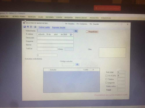Programa Gestion De Laboratorio Clinico