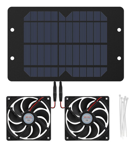 Eeekit Kit Ventilador Panel Solar 10 Cc 12 5 Dual Para