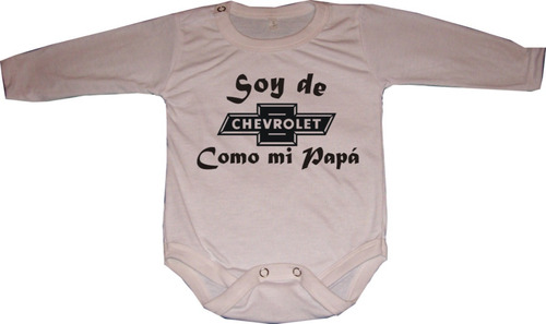 Bodys Para Bebés Chevrolet Como Mi Papá - Chevy