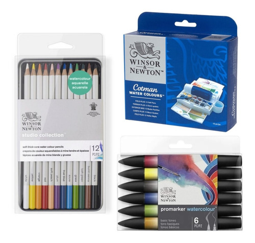 Lata 30 Art Winsor And Newton Lapices Acuarelas Marcador Pro