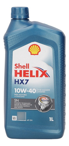 Aceite De Motor Shell Helix Hx7 Sintético 10w40 1l