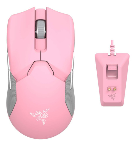 Mouse Ratón Inalámbrico Viper Ultimate Liviano. Rosado.