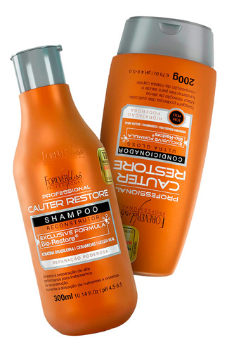 Kit Forever Liss Cauter Restore Shampoo + Condicionador 200g