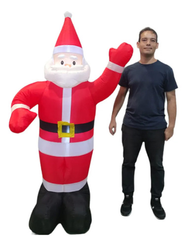 Boneco Papai Noel Gigante Natal Decorativo Inflavel Natal