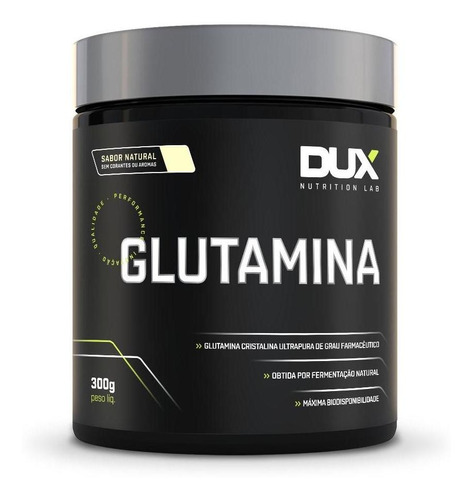 Glutamina - Bote de sabor natural Dux Nutrition de 300 g