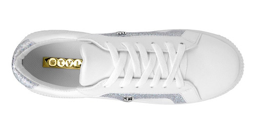 Tenis Casuales Dama Stylo 5220 Simipiel Blanco
