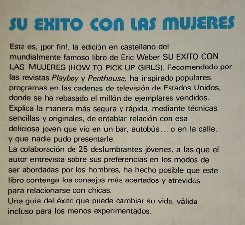Su Éxito Con Las Mujeres - Eric Weber (Usado)